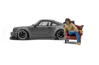 Porsche 911 RWB BodyKit 2024 mit Figur - S1807517 Solido 1:18 Metallmodell